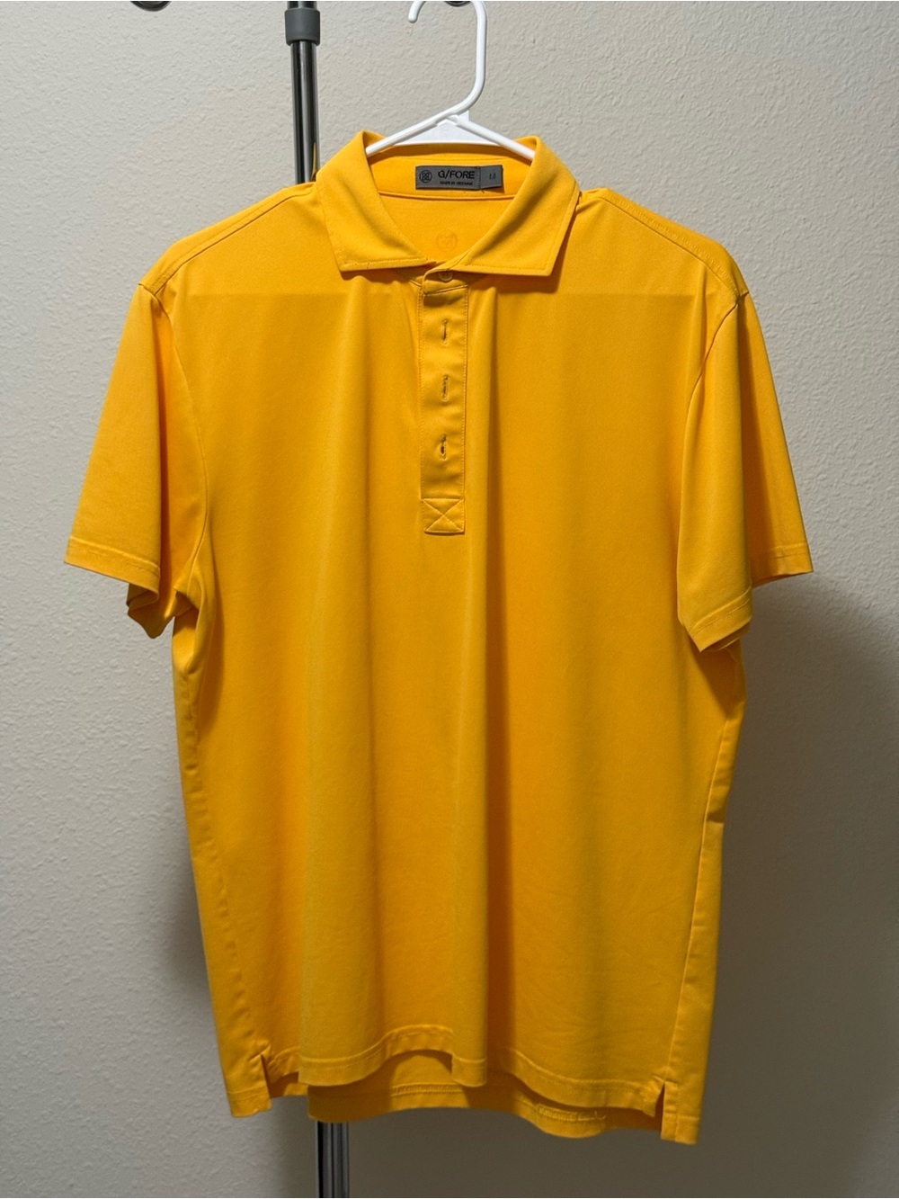 G/FORE Men’s Bright Yellow Performance Golf Polo